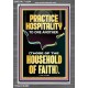 PRACTICE HOSPITALITY TO ONE ANOTHER  Contemporary Christian Wall Art Portrait  GWEXALT12254  