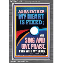 I WILL SING AND GIVE PRAISE EVEN WITH MY GLORY  Christian Paintings  GWEXALT12270  "25x33"