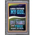 ABBA FATHER MY GOD I WILL GIVE THANKS UNTO THEE FOR EVER  Contemporary Christian Wall Art Portrait  GWEXALT12278  "25x33"
