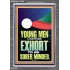 YOUNG MEN BE SOBERLY MINDED  Scriptural Wall Art  GWEXALT12285  "25x33"
