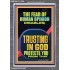 TRUSTING IN GOD PROTECTS YOU  Scriptural Décor  GWEXALT12286  "25x33"