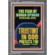 TRUSTING IN GOD PROTECTS YOU  Scriptural Décor  GWEXALT12286  