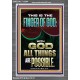 BY THE FINGER OF GOD ALL THINGS ARE POSSIBLE  Décor Art Work  GWEXALT12304  