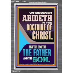 ABIDETH IN THE DOCTRINE OF CHRIST  Custom Christian Artwork Portrait  GWEXALT12330  