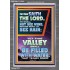 YOUR VALLEY SHALL BE FILLED WITH WATER  Custom Inspiration Bible Verse Portrait  GWEXALT12343  "25x33"