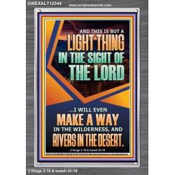 A WAY IN THE WILDERNESS AND RIVERS IN THE DESERT  Unique Bible Verse Portrait  GWEXALT12344  "25x33"