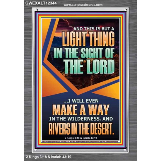 A WAY IN THE WILDERNESS AND RIVERS IN THE DESERT  Unique Bible Verse Portrait  GWEXALT12344  
