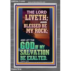 BLESSED BE MY ROCK GOD OF MY SALVATION  Bible Verse for Home Portrait  GWEXALT12353  "25x33"