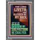 BLESSED BE MY ROCK GOD OF MY SALVATION  Bible Verse for Home Portrait  GWEXALT12353  