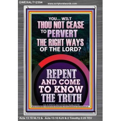 REPENT AND COME TO KNOW THE TRUTH  Large Custom Portrait   GWEXALT12354  "25x33"