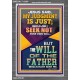 I SEEK NOT MINE OWN WILL BUT THE WILL OF THE FATHER  Inspirational Bible Verse Portrait  GWEXALT12385  