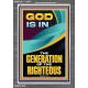 GOD IS IN THE GENERATION OF THE RIGHTEOUS  Ultimate Inspirational Wall Art  Portrait  GWEXALT12679  