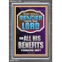 WHAT SHALL I RENDER UNTO THE LORD FOR ALL HIS BENEFITS  Bible Verse Art Prints  GWEXALT12996  "25x33"