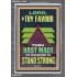 BY THY FAVOUR THOU HAST MADE MY MOUNTAIN TO STAND STRONG  Scriptural Décor Portrait  GWEXALT13008  "25x33"
