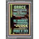 GRACE UNMERITED FAVOR OF GOD BE MODEST IN YOUR THINKING AND JUDGE YOURSELF  Christian Portrait Wall Art  GWEXALT13011  