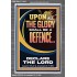 THE GLORY OF GOD SHALL BE THY DEFENCE  Bible Verse Portrait  GWEXALT13013  "25x33"