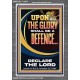 THE GLORY OF GOD SHALL BE THY DEFENCE  Bible Verse Portrait  GWEXALT13013  