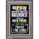 OPEN TO ME THE GATES OF RIGHTEOUSNESS I WILL GO INTO THEM  Biblical Paintings  GWEXALT13046  