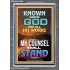 KNOWN UNTO GOD ARE ALL HIS WORKS  Unique Power Bible Portrait  GWEXALT9388  "25x33"
