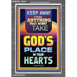 KEEP YOURSELVES FROM IDOLS  Sanctuary Wall Portrait  GWEXALT9394  "25x33"