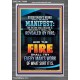 FIRE SHALL TRY EVERY MAN'S WORK  Ultimate Inspirational Wall Art Portrait  GWEXALT9990  