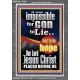 IMPOSSIBLE FOR GOD TO LIE  Children Room Portrait  GWEXALT9997  