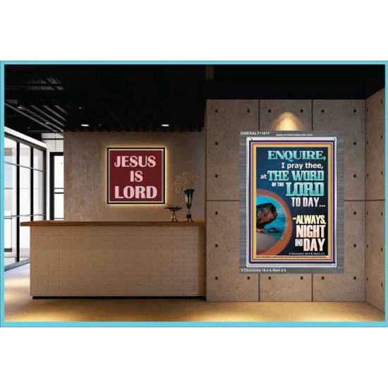 STUDY THE WORD OF THE LORD DAY AND NIGHT  Large Wall Accents & Wall Portrait  GWEXALT11817  
