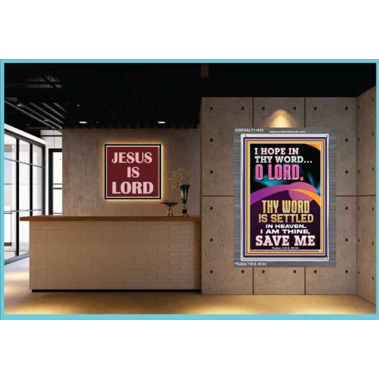 I AM THINE SAVE ME O LORD  Christian Quote Portrait  GWEXALT11822  