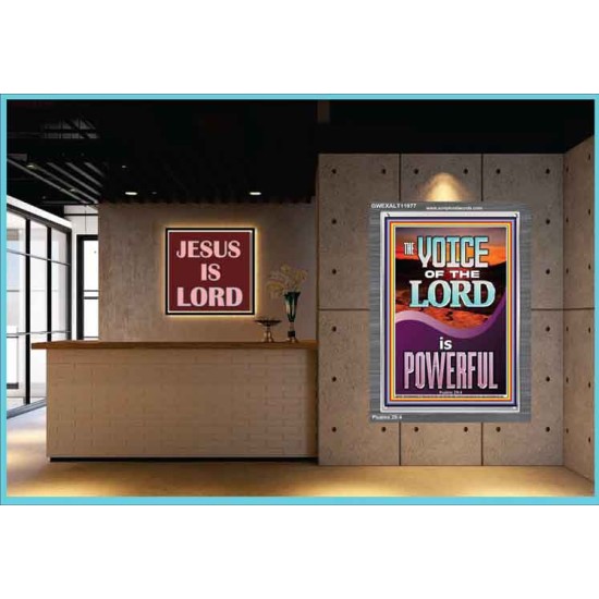 THE VOICE OF THE LORD IS POWERFUL  Scriptures Décor Wall Art  GWEXALT11977  
