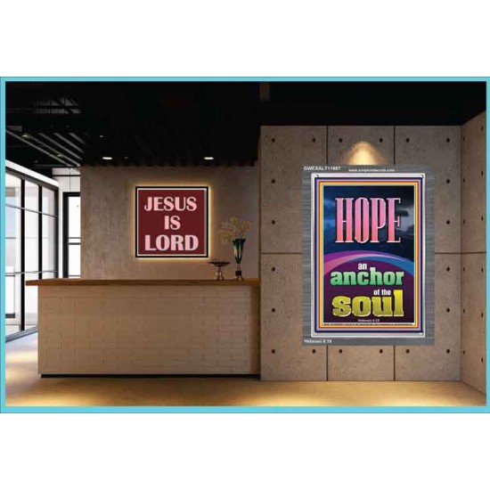 HOPE AN ANCHOR OF THE SOUL  Scripture Portrait Signs  GWEXALT11987  