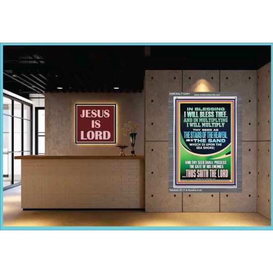 IN BLESSING I WILL BLESS THEE  Contemporary Christian Print  GWEXALT12201  
