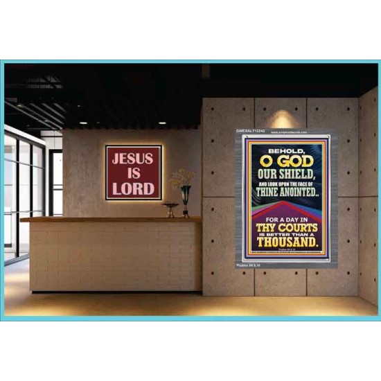 LOOK UPON THE FACE OF THINE ANOINTED O GOD  Contemporary Christian Wall Art  GWEXALT12242  