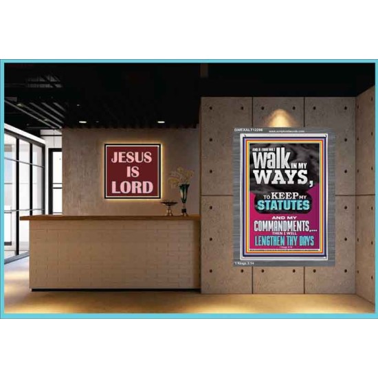 WALK IN MY WAYS AND KEEP MY COMMANDMENTS  Wall & Art Décor  GWEXALT12296  