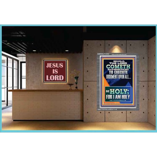 THE LORD COMETH TO EXECUTE JUDGMENT UPON ALL  Large Wall Accents & Wall Portrait  GWEXALT12302  