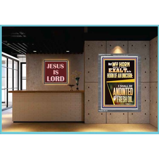 MY HORN SHALT THOU EXALT   Custom Contemporary Christian Wall Art  GWEXALT12315  