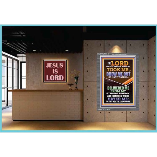 THE LORD DREW ME OUT OF MANY WATERS  New Wall Décor  GWEXALT12346  