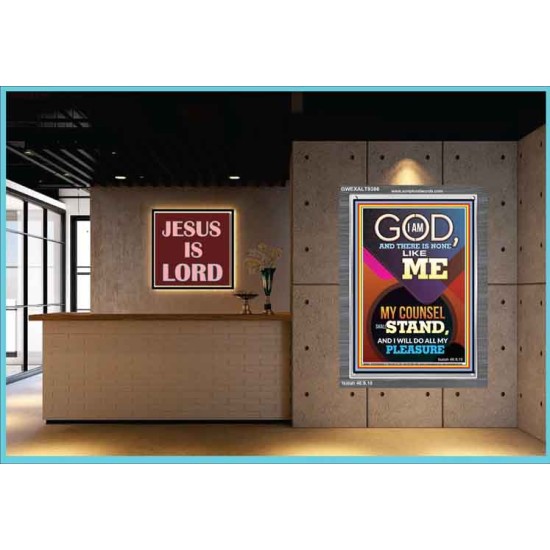 MY COUNSEL SHALL STAND  Ultimate Inspirational Wall Art Portrait  GWEXALT9386  