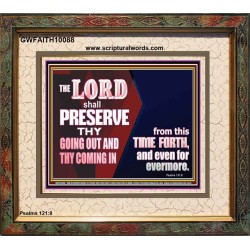 THY GOING OUT AND COMING IN IS PRESERVED  Wall Décor  GWFAITH10088  "18X16"