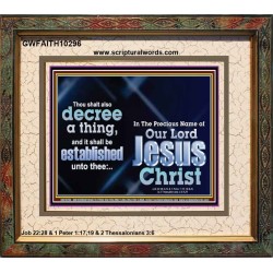 THE LIGHT SHALL SHINE UPON THY WAYS  Christian Quote Portrait  GWFAITH10296  "18X16"