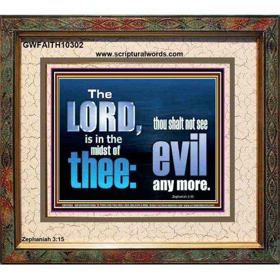 THOU SHALL NOT SEE EVIL ANY MORE  Unique Scriptural ArtWork  GWFAITH10302  