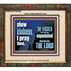 THE WICKED WILL NOT GO UNPUNISHED  Bible Verse for Home Portrait  GWFAITH10330  "18X16"