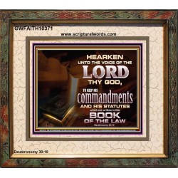KEEP THE LORD COMMANDMENTS AND STATUTES  Ultimate Inspirational Wall Art Portrait  GWFAITH10371  "18X16"