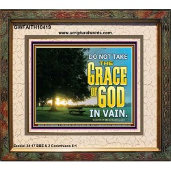 DO NOT TAKE THE GRACE OF GOD IN VAIN  Ultimate Power Portrait  GWFAITH10419  "18X16"
