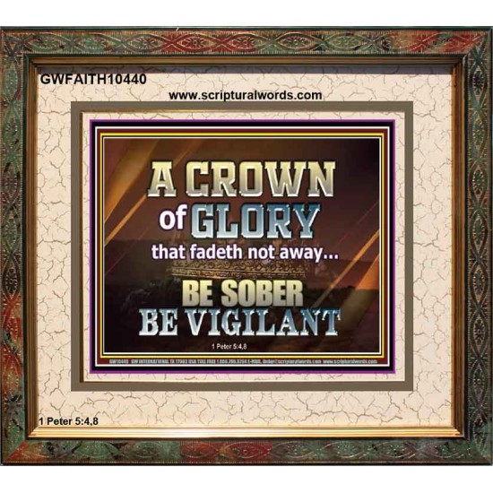 CROWN OF GLORY FOR OVERCOMERS  Scriptures Décor Wall Art  GWFAITH10440  