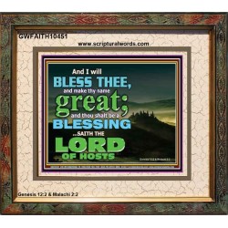 THOU SHALL BE A BLESSINGS  Portrait Scripture   GWFAITH10451  "18X16"