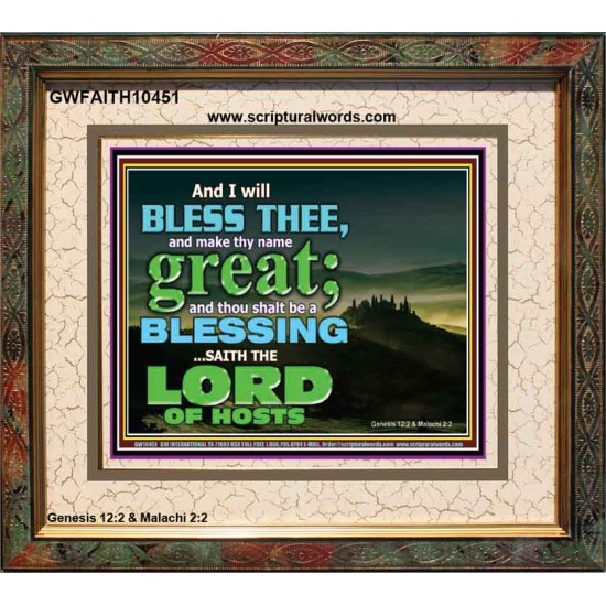 THOU SHALL BE A BLESSINGS  Portrait Scripture   GWFAITH10451  