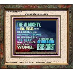 DO YOU WANT BLESSINGS OF THE DEEP  Christian Quote Portrait  GWFAITH10463  "18X16"