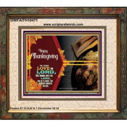 THE LORD IS GOOD HIS MERCY ENDURETH FOR EVER  Contemporary Christian Wall Art  GWFAITH10471  "18X16"