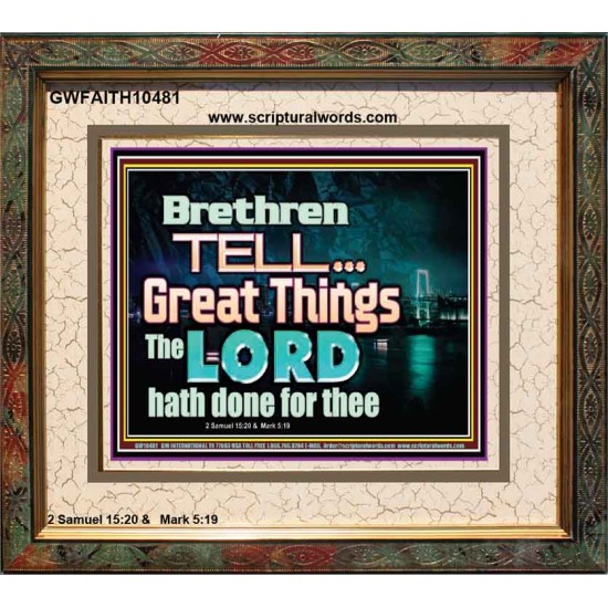 THE LORD DOETH GREAT THINGS  Bible Verse Portrait  GWFAITH10481  