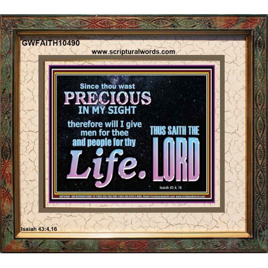 YOU ARE PRECIOUS IN THE SIGHT OF THE LIVING GOD  Modern Christian Wall Décor  GWFAITH10490  